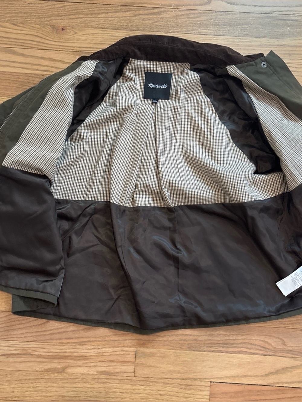 Madewell The Billie Short Barn Jacket Trench Green Vintage Canvas Womens Size M - Picture 8 of 13